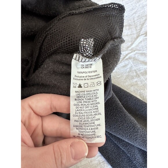 Pendleton Woolen Mills Mens Fleece Zip Up Size Medium Gray Lightweight Jacket - Picture 6 of 9